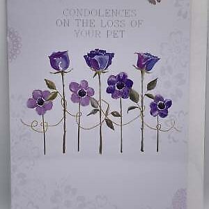 Condolences on the Loss of your Pet (Sympathy Greeting Card)