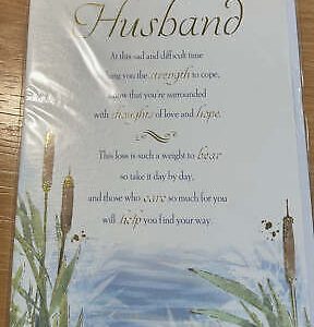 With Deepest Sympathy on the loss of your Husband (Sympathy Card)