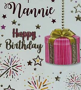For a Special Nannie Happy Birthday (Greeting Card)