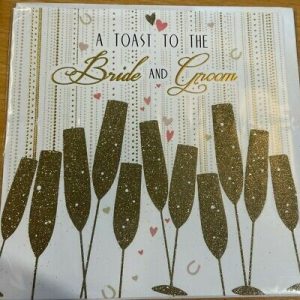 A Toast To The Bride And Groom  (Greeting Card)