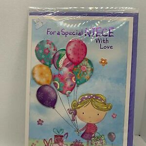 For A Special Niece With Love  (Birthday Card / Greeting Card)