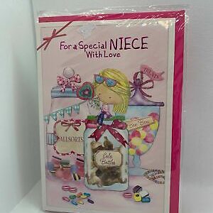 For A Special Niece With Love  (Birthday Card / Greeting Card)