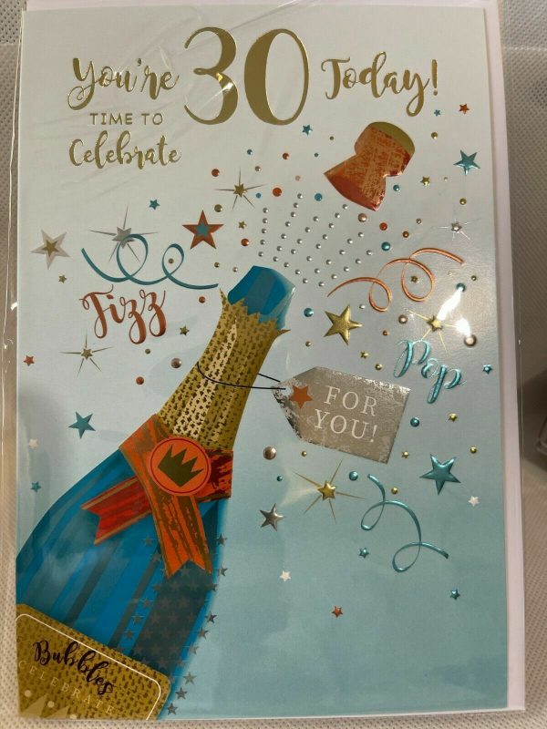 You're 30 Today Time to celebrate! (Birthday/Greeting Card) - Image 4