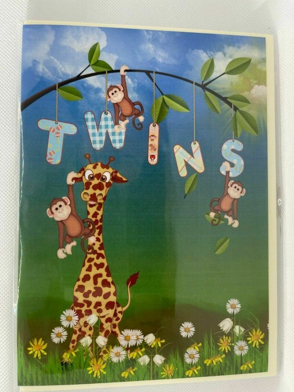 Twins (Birth Congratulations Greeting Card) - Image 4