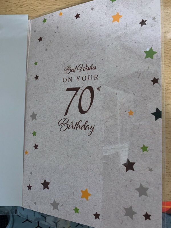 Happy Birthday 70 Aged to Perfection (Birthday / Greeting Card) - Image 2