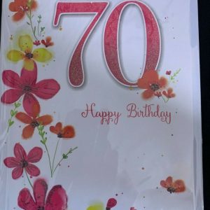70 Happy Birthday (Birthday / Greeting Card)