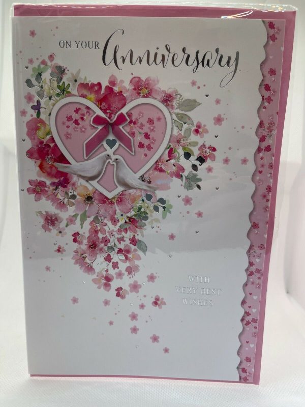 On Your Anniversary, With Very Best Wishes  (Greeting Card)