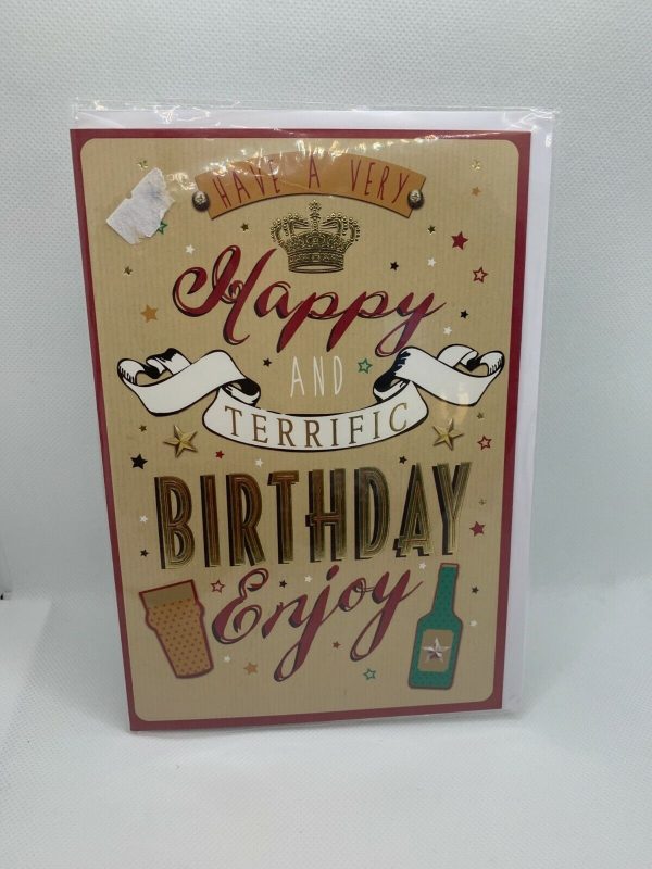 Have A Happy And Terrific Birthday Enjoy (Greeting Card)