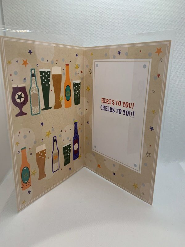 On Your Birthday, Cheers! Celebrate   (Greeting Card) - Image 2
