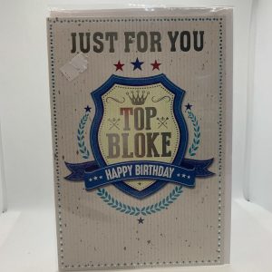 Just For You, Top Bloke, Happy Birthday  (Greeting Card)