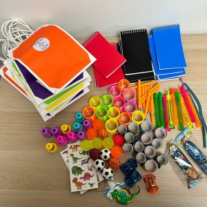10 Party Bags along with various Party Bag fillers - everything in photos