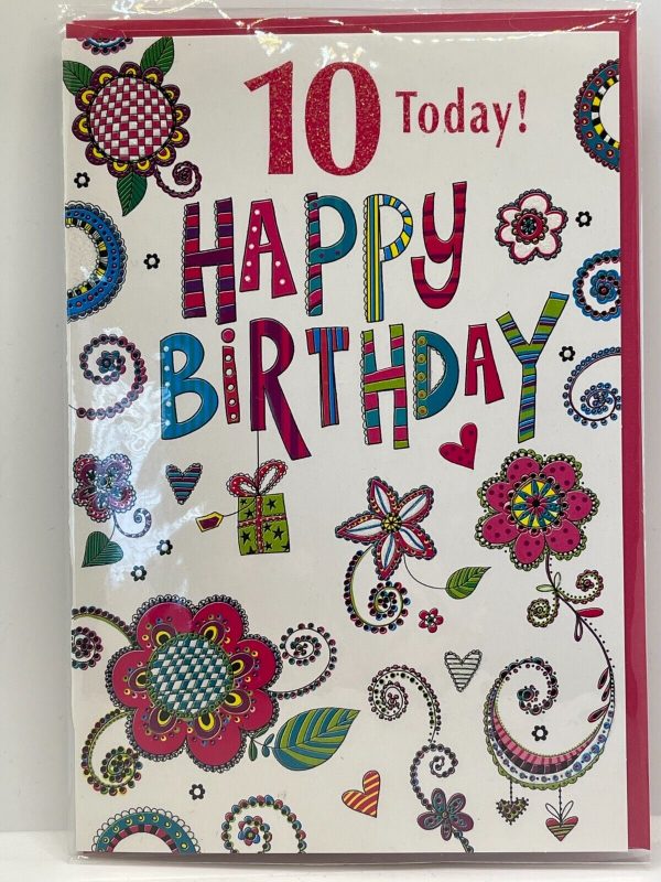 10 Today! Happy Birthday (Birthday Greeting Card)