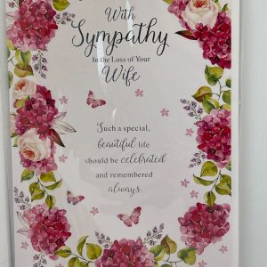 With Sympathy in the loss of your Wife (Sympathy Card)