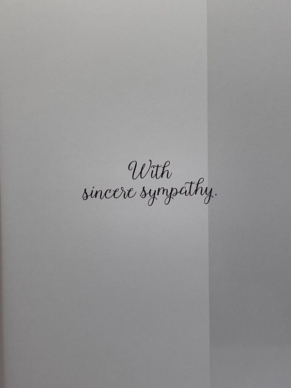 With Sympathy in the loss of your Wife (Sympathy Card) - Image 2