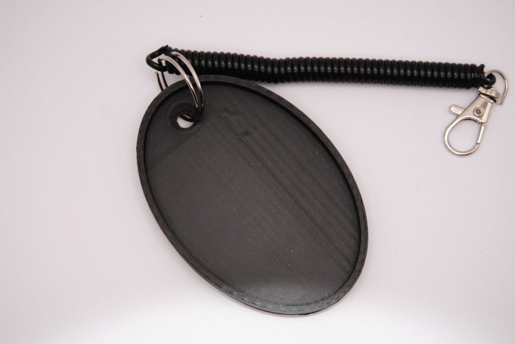 Motorcycle Motorbike Oval Bike Side Stand Pad Puc/Puk/Puck - Black - 3d printed