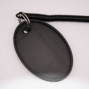 Motorcycle Motorbike Oval Bike Side Stand Pad Puc/Puk/Puck - Black - 3d printed