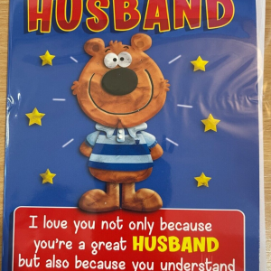 Happy Birthday to my Husband  (Birthday Greeting Card)