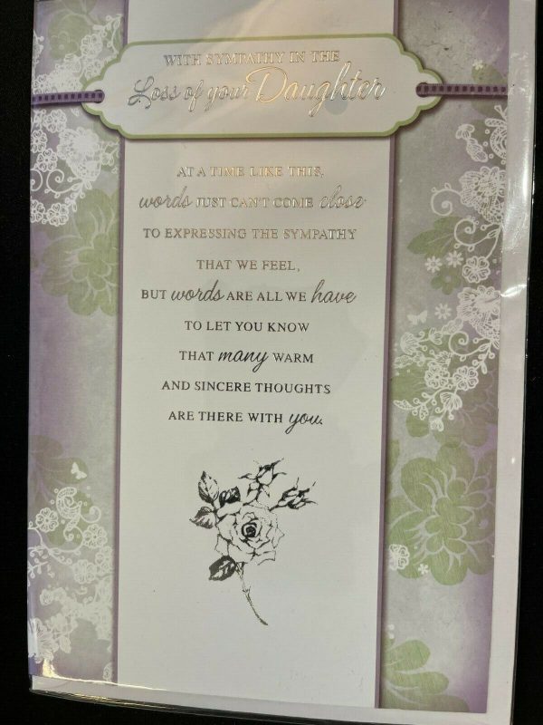 With Sympathy In the Loss of Your Daughter (Sympathy Card)