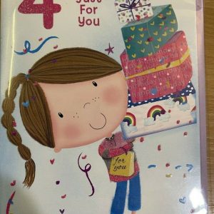 4 Birthday Wishes Just For You (Birthday Card / Greeting Card)