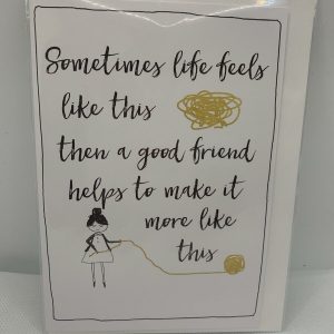 Uplifting good friend card ( Greeting Card )