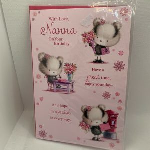 With Love, Nanna on your Birthday  (Birthday Card / Greeting Card)