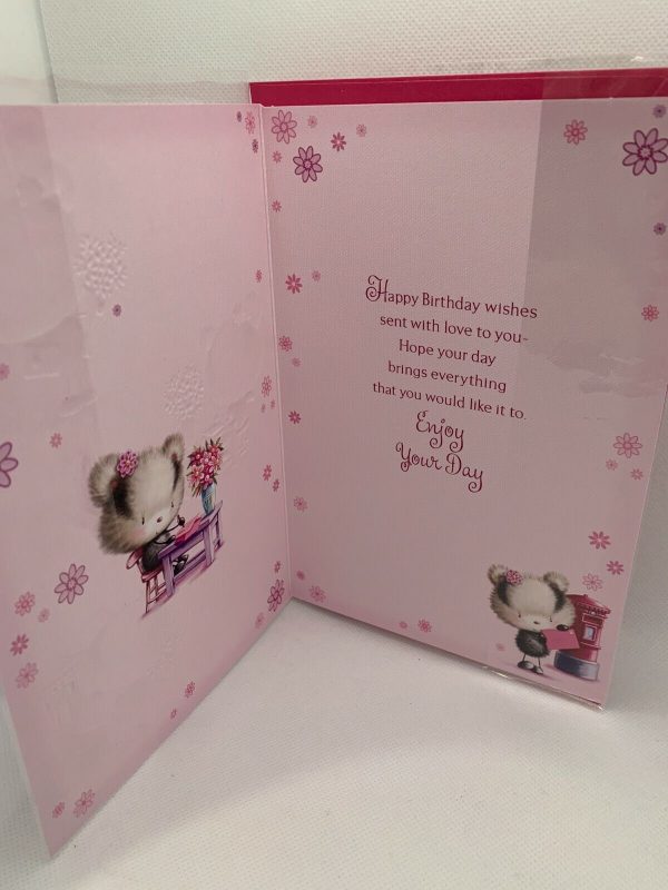 With Love, Nanna on your Birthday  (Birthday Card / Greeting Card) - Image 2