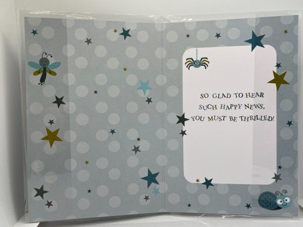 Baby Boy Welcome to the World (New Baby Greeting Card) - Image 2