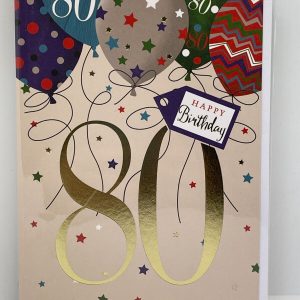 You Are 80 Happy Birthday (Birthday Greeting Card)
