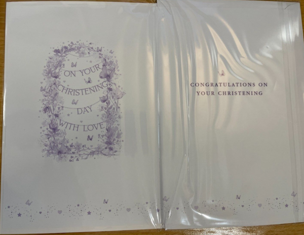 On Your Christening Day With Love  (Greeting Card) - Image 2