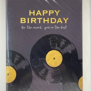 Happy Birthday for the record you're the best (Greeting Card)