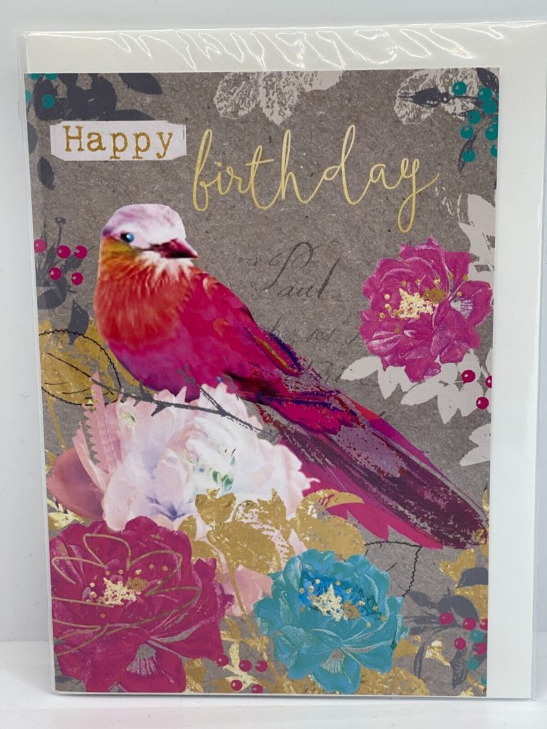 4 x Happy Birthday Cards  (Birthday Greeting Cards)
