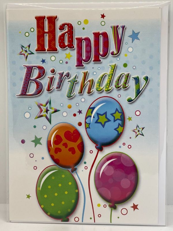 4 x Happy Birthday Cards  (Birthday Greeting Cards) - Image 5