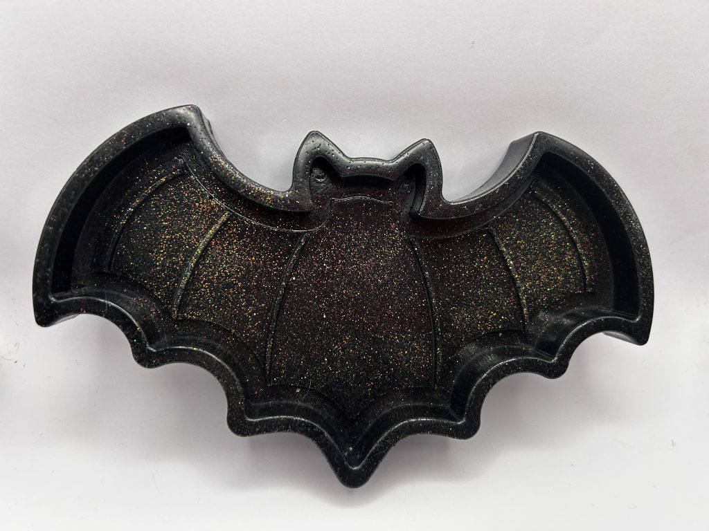 Resin Bat Tray - Hand Made 19cm x 12cm x 2cm