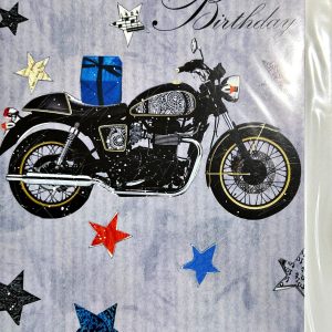 On Your Birthday - Motorcycle (Birthday Greeting Card)